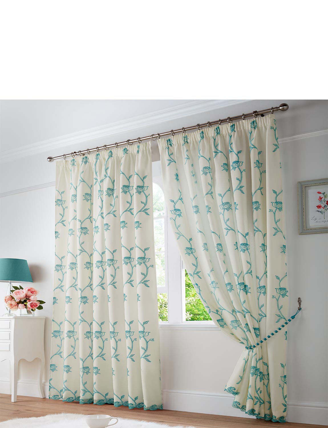 Exeter Lined Voile Curtains Chums