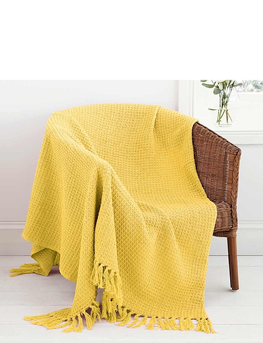 Honeycomb Cotton Throw