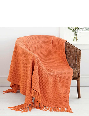 Honeycomb Cotton Throw