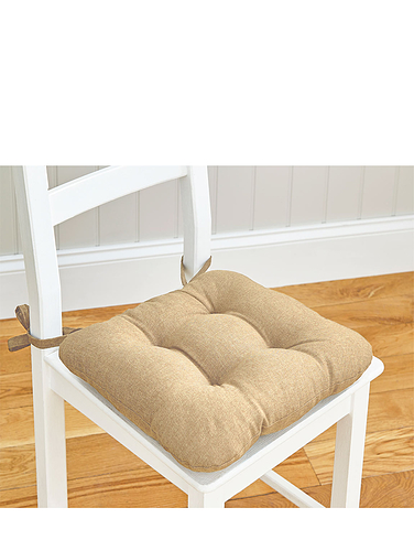 Linen Look Seat Pad Set of 4