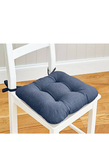 Linen Look Seat Pad Set of 4