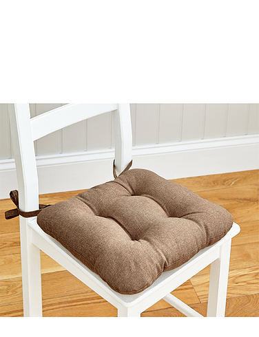 Linen Look Seat Pad Set of 4