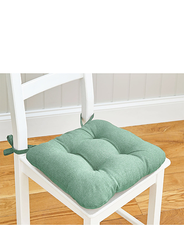 Linen Look Seat Pad Set of 4