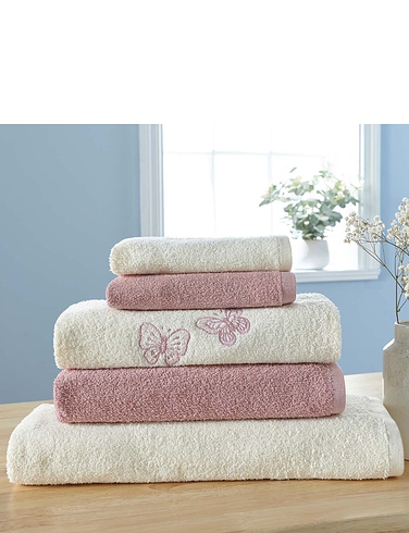 Five Piece Butterfly Towel Bale