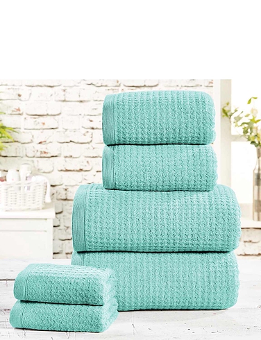 Waffle Six Piece Towel Bale