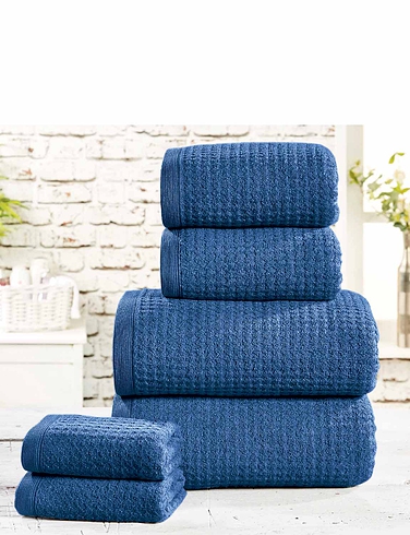Waffle Six Piece Towel Bale