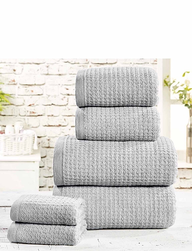Waffle Six Piece Towel Bale