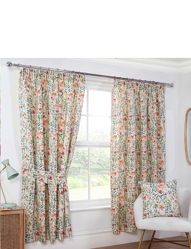 Amaryllis Lined Curtains