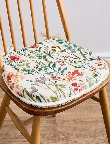 Amaryllis Kitchen Dining Chair Seat Pad