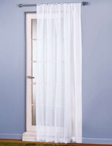 Plain White Voile Panel
