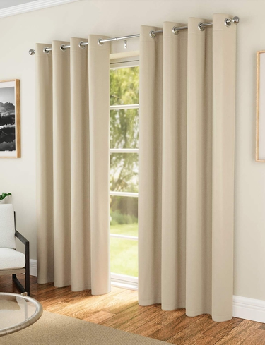 Supersoft Satin Thermal Blockout Eyelet Curtains