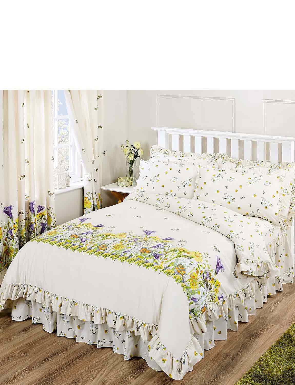 Bluebell Meadow By Belledorm Frilled Duvet Cover Chums