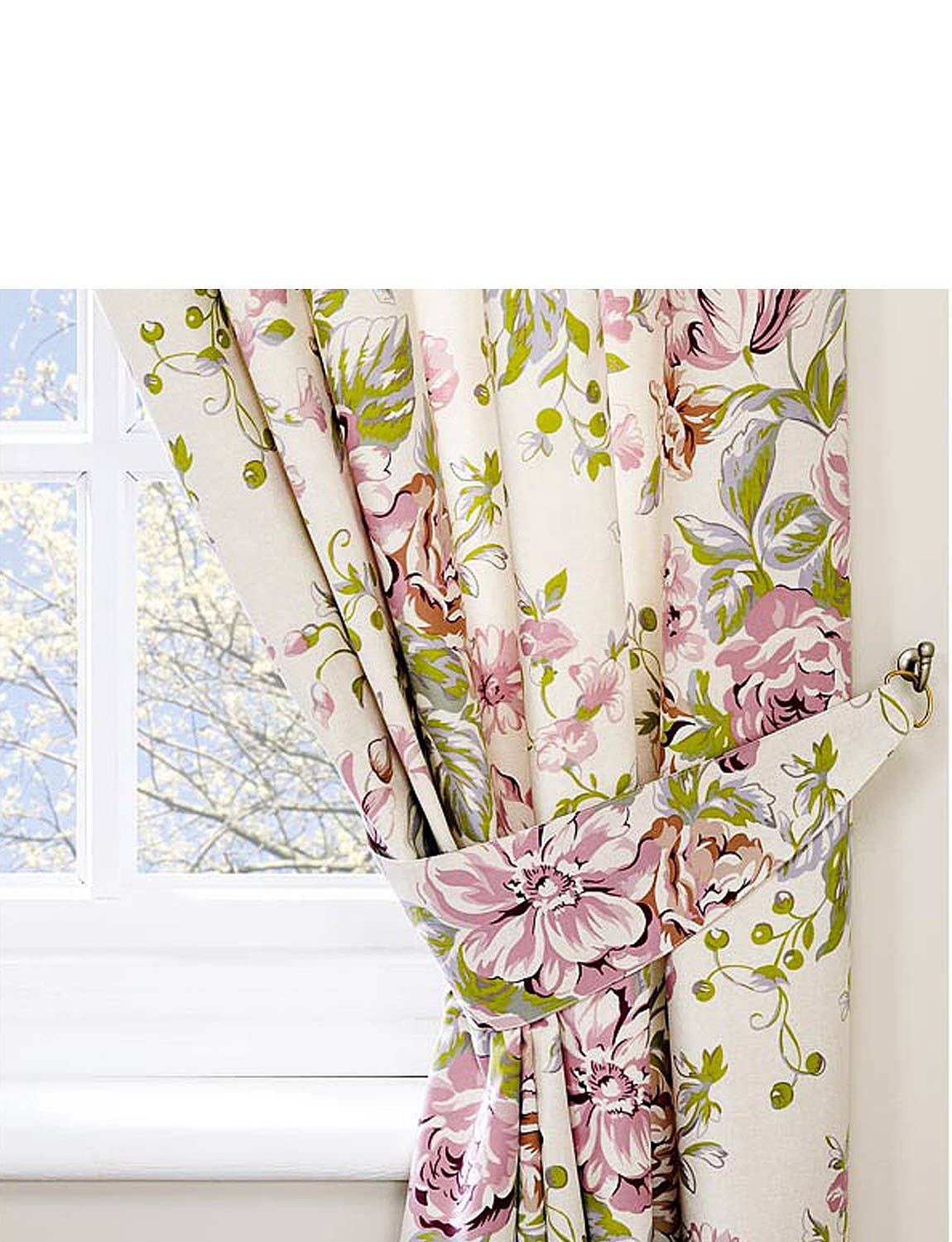 Rose Boutique Curtains With Free Tie Backs Chums