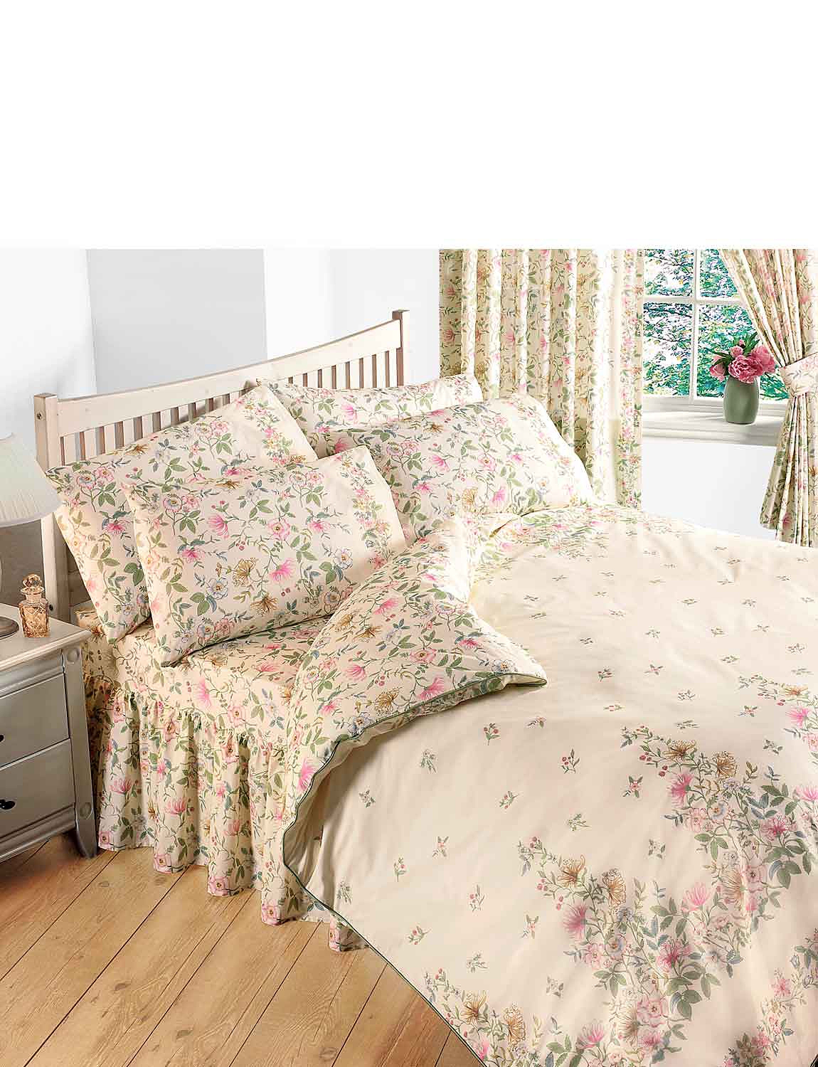 Cottage Garden Fitted Valance Sheet Chums
