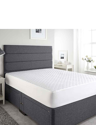 Extra-Deep Cotton Percale Quilted Mattress Protector