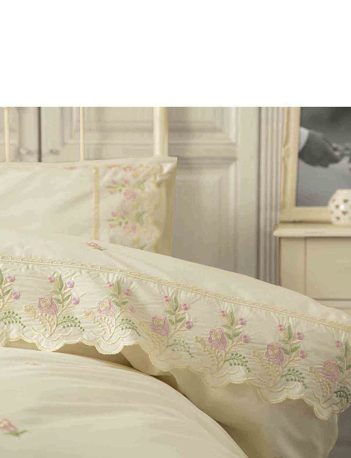 Ashley Embroidered Quilt Cover Set Chums