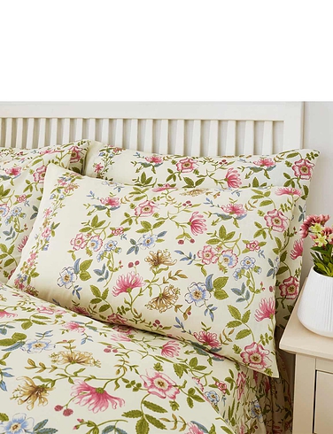 Cottage Garden Pillowcases by Vantona