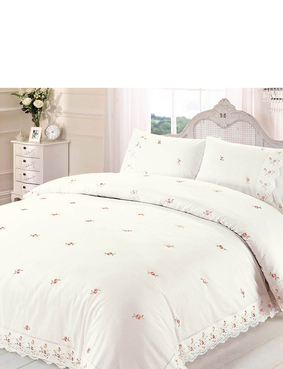 Sophie Embriodered Quilt Cover Set