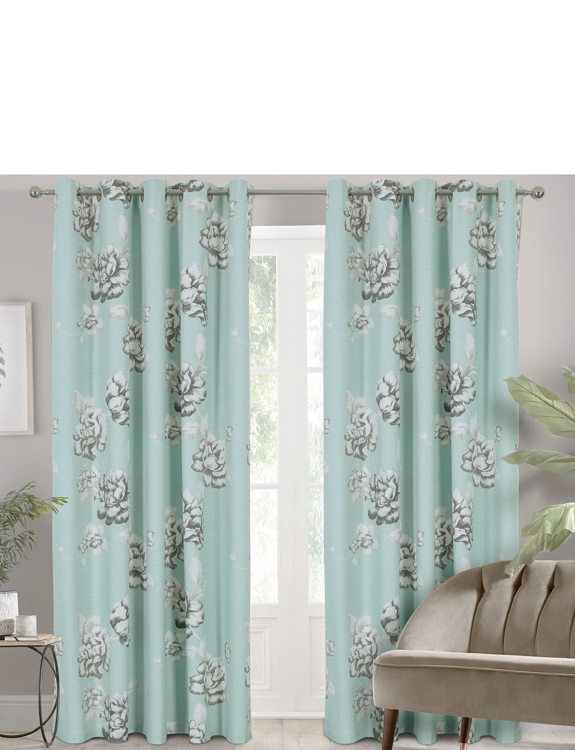 Tivoli Thermal Lined Blackout Eyelet Curtains Chums