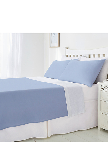 Plain Poly Cotton Fitted Valance Sheet
