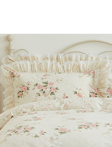 Vantona Charlotte Frilled and Laced Pillowcases