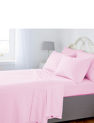 Plain Dyed Napguard Flannelette Fitted Sheet