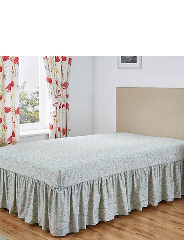 Vantona Poppies Fitted Valance Sheet