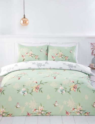 Hummingbird Quilt Cover Set With Free Fitted Sheet
