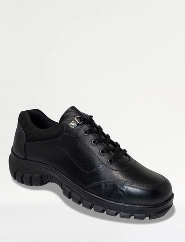 Leather Waterproof Wide Fit Hiker Shoes